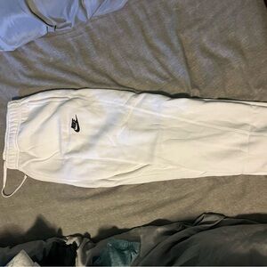 White NIKE Sweatpants